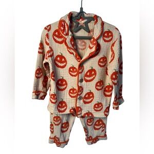 Halloween Pyjama Set Pumpkin Jack-O-Lanterns 2-3T